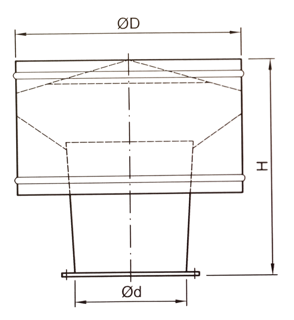Wywietrzak cylindryczny Ø125mm wywietrzak
