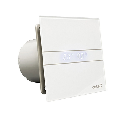 Inteligentny wentylator łazienkowy CATA E100 GTH  higrostat+ timer BIAŁY