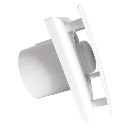 Wentylator łazienkowy Berger Ventilatoren, cichy fi 125 z czujnikiem ruchu i klapą zwrotną.