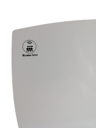 Wentylator łazienkowy Berger Ventilatoren, cichy fi 100 z czujnikiem ruchu i klapą zwrotną.