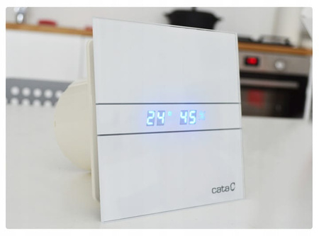 Inteligentny wentylator łazienkowy CATA E100 GTH  higrostat+ timer BIAŁY