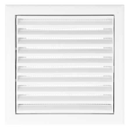 Kratka wentylacyjna 193x188 mm z siatką i kołnierzem Ø 150 mm.