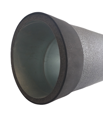 Rura izolowana, wentylacja, rekuperacja Ø125 dł:1500mm