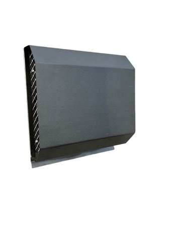 Czerpnia, wyrzutnia powietrza trapezowa  fi 160 nierdzewna z okapnikiem