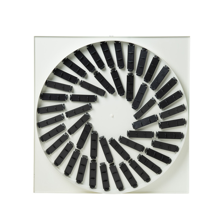 Nawiewnik kwadratowy wirowy 32+16 kierownice 595x595