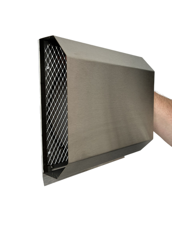 Czerpnia, wyrzutnia powietrza trapezowa fi 200 nierdzewna z okapnikiem