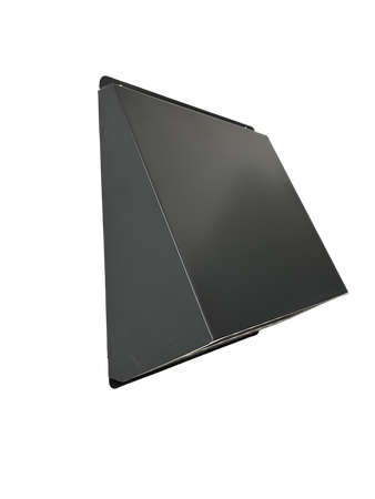 Czerpnia, wyrzutnia powietrza pionowa fi 200 antracyt z okapnikiem, kratka elewacyjna