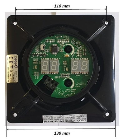 Inteligentny wentylator łazienkowy CATA E100 GTH  higrostat+ timer CZARNY