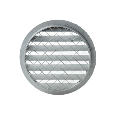 Czerpnia wyrzutnia kratka ścienna z siatką Ø125mm, aluminiowa