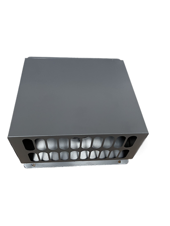 Czerpnia, wyrzutnia powietrza pionowa fi 250 antracyt z okapnikiem, kratka elewacyjna