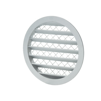 Czerpnia wyrzutnia kratka ścienna z siatką Ø200mm, aluminiowa