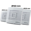 Wentylator łazienkowy, ścienny pRestige Ø120 wersja z wyłącznikiem czasowym.