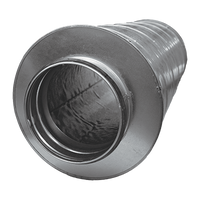 Tłumik okrągły Ø160mm, L=600mm, Izolacja=50mm