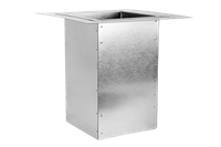 Cokół pod okrągłą podstawę dachową prosty Ø125mm