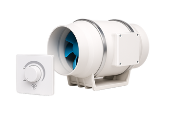 Wentylator kanałowy jednobiegunowy Berger Ventilatoren fi 150/540m3h z regulatorem obrotów