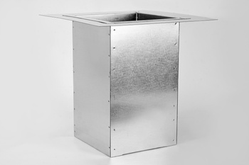 Cokół pod okrągłą podstawę dachową prosty IZOLOWANY Ø160mm