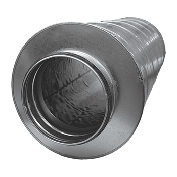 Tłumik okrągły Ø200mm, L=600mm, Izolacja=50mm